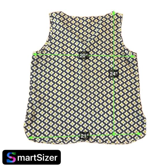 Worthington Petite Blouse  Geometric Sleeveless Multicolor Women's Top PL - Picture 4 of 4